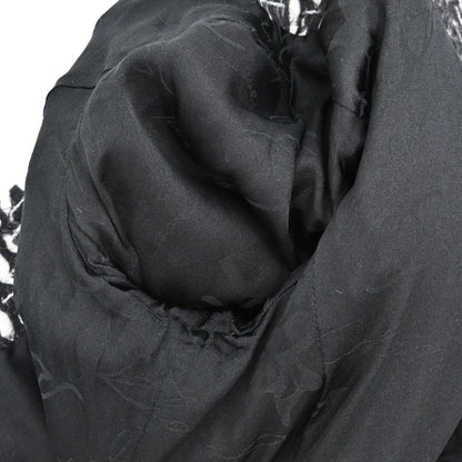 Chanel 2010 Collarless Jacket Tweed Black #36