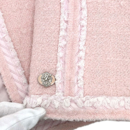 Chanel 2009 Tweed Jacket Pink #38