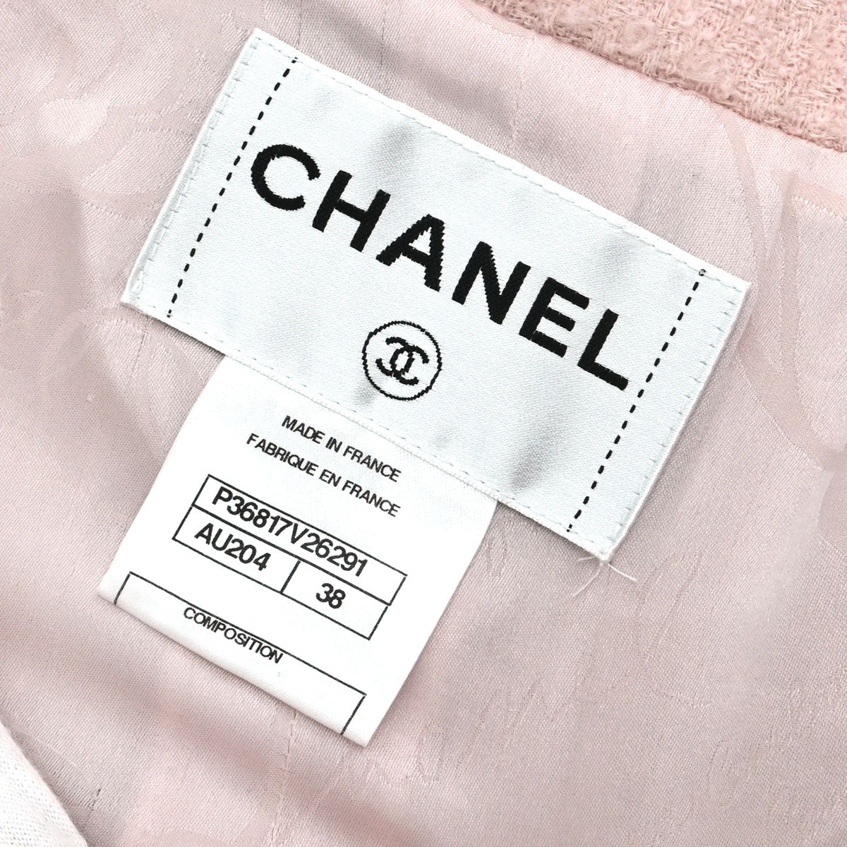 Chanel 2009 Tweed Jacket Pink #38