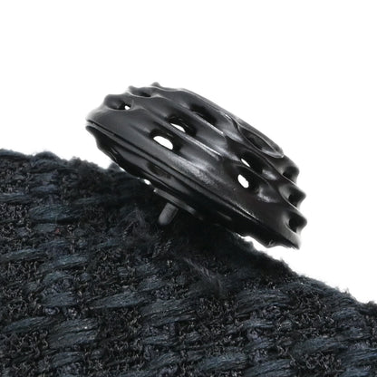 Chanel 2009 Double Breasted Tweed Jacket Black Navy