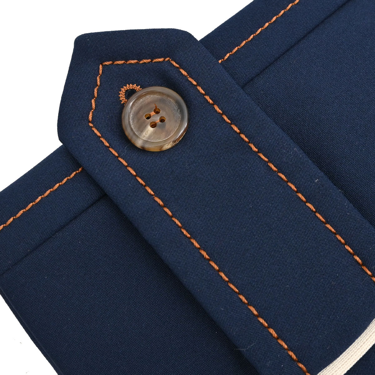 Prada 2016 Collarless Cropped Jacket Navy #42