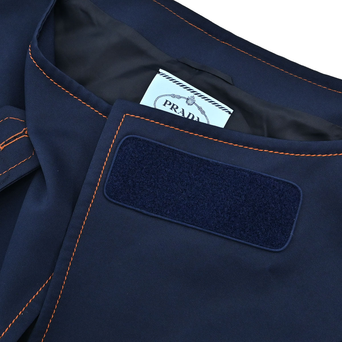 Prada 2016 Collarless Cropped Jacket Navy #42