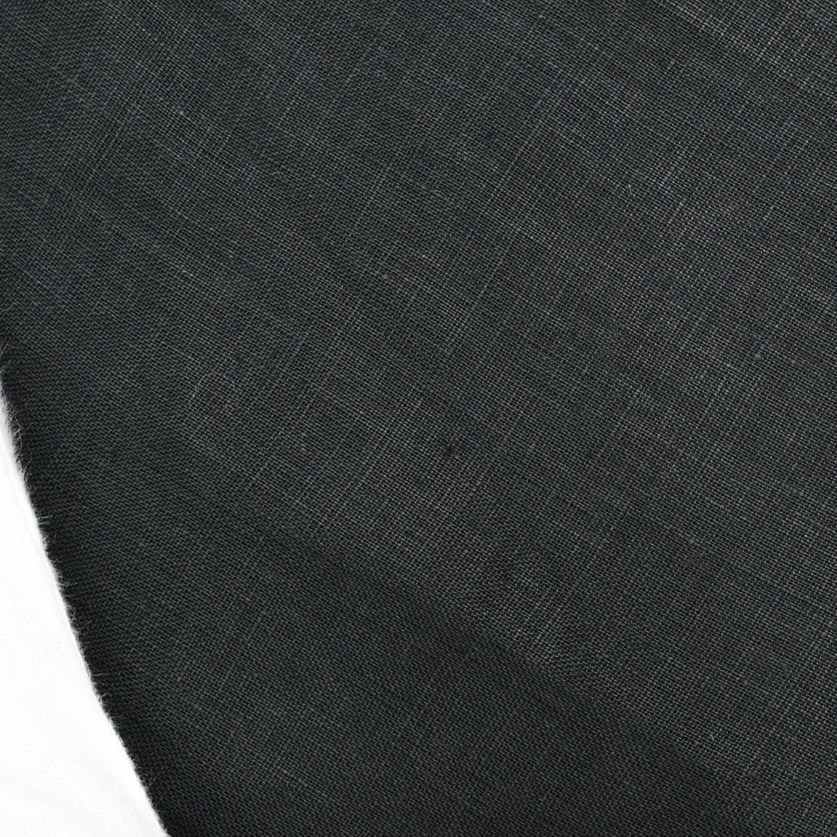 Chanel Short Sleeve Sheer Blouse Shirt Linen Black