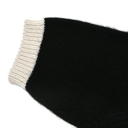 Chanel 1996 Short Sleeve Sweater Knit Top Black #40