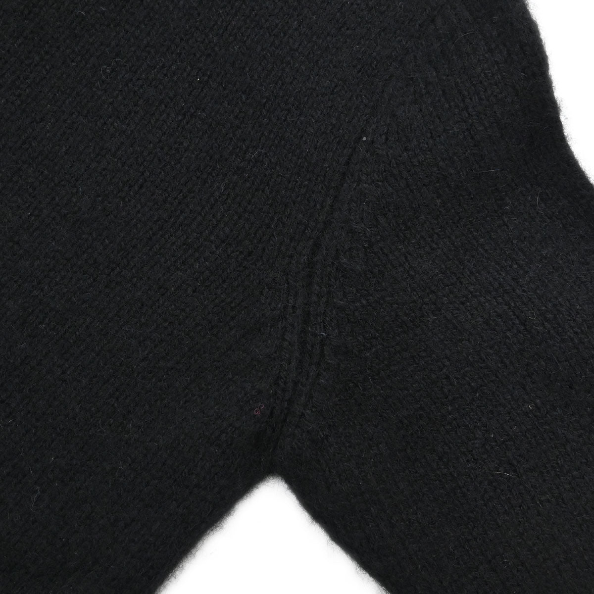 Chanel 1996 Short Sleeve Sweater Knit Top Black #40