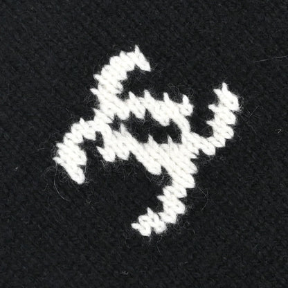 Chanel 1996 Short Sleeve Sweater Knit Top Black #40