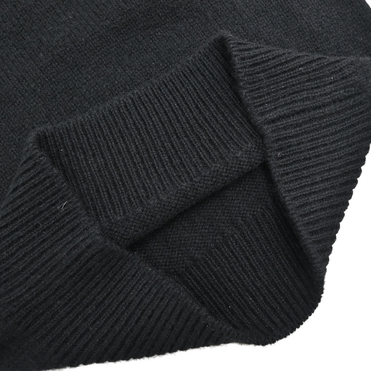 Chanel 1996 Short Sleeve Sweater Knit Top Black #40