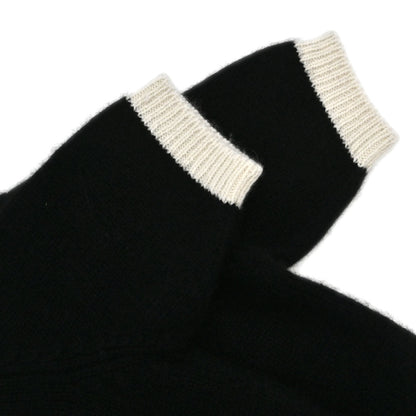 Chanel 1996 Short Sleeve Sweater Knit Top Black #40