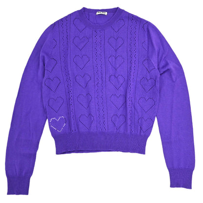 Miu Miu 2018 Sweater Knit Top Purple #40