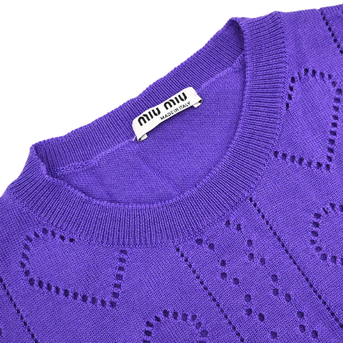 Miu Miu 2018 Sweater Knit Top Purple #40