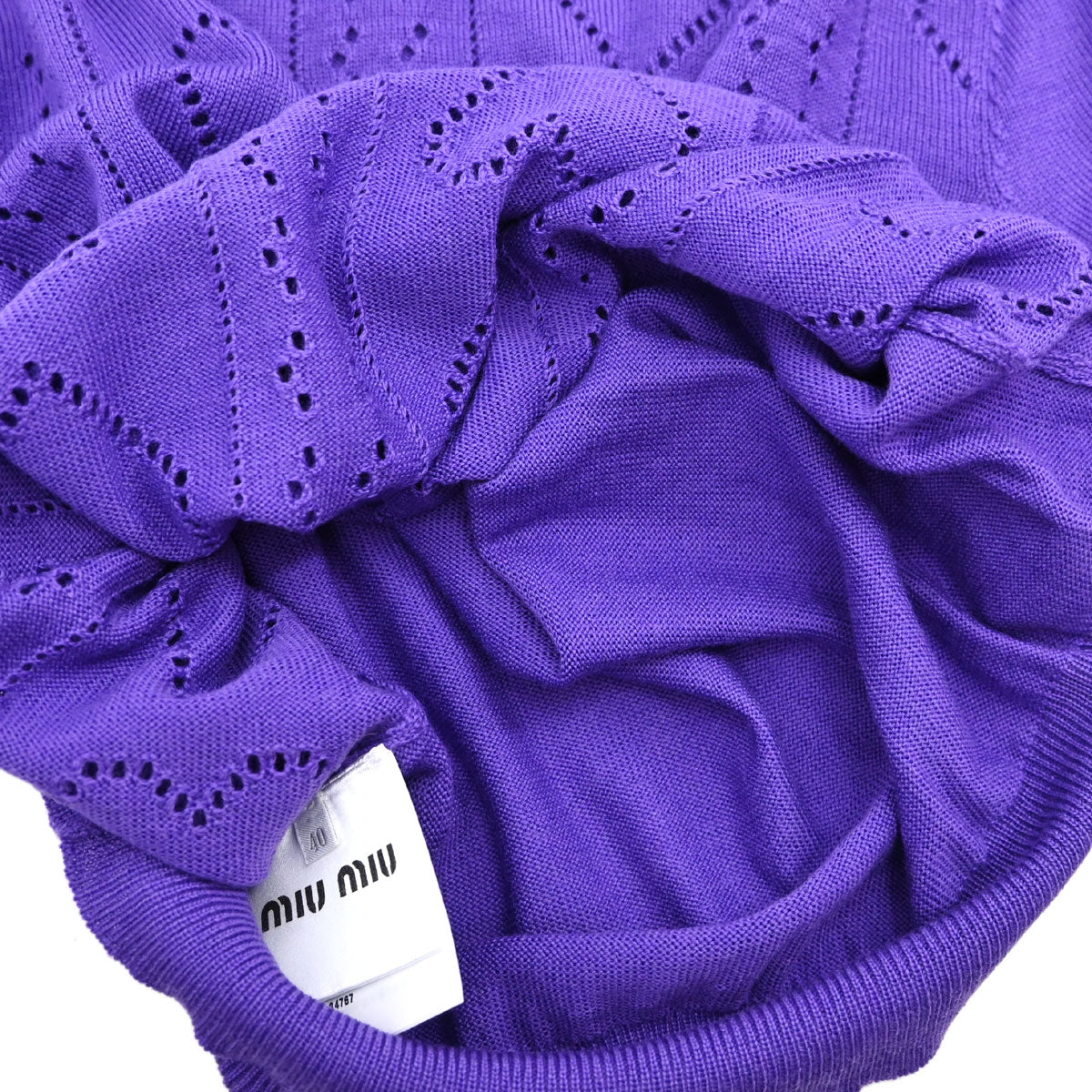 Miu Miu 2018 Sweater Knit Top Purple #40