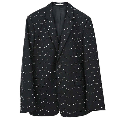 Christian Dior Dots Embroidery Jacket Black #48