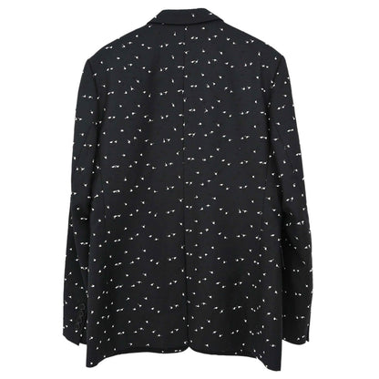 Christian Dior Dots Embroidery Jacket Black #48