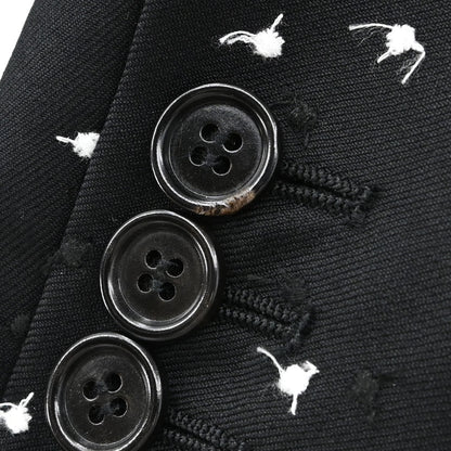 Christian Dior Dots Embroidery Jacket Black #48
