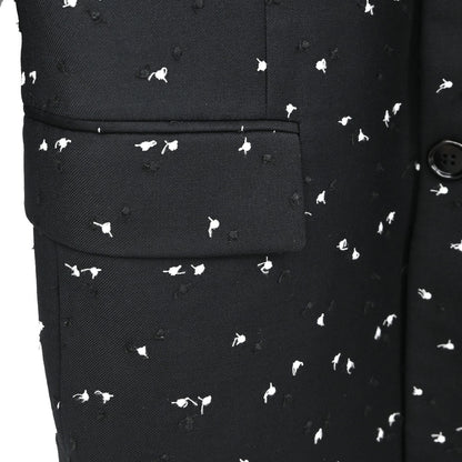 Christian Dior Dots Embroidery Jacket Black #48