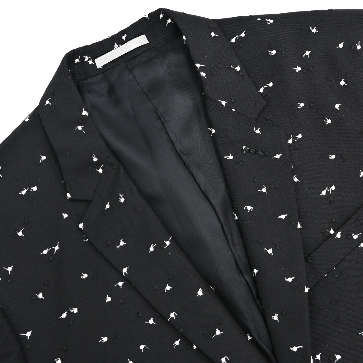 Christian Dior Dots Embroidery Jacket Black #48
