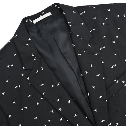 Christian Dior Dots Embroidery Jacket Black #48