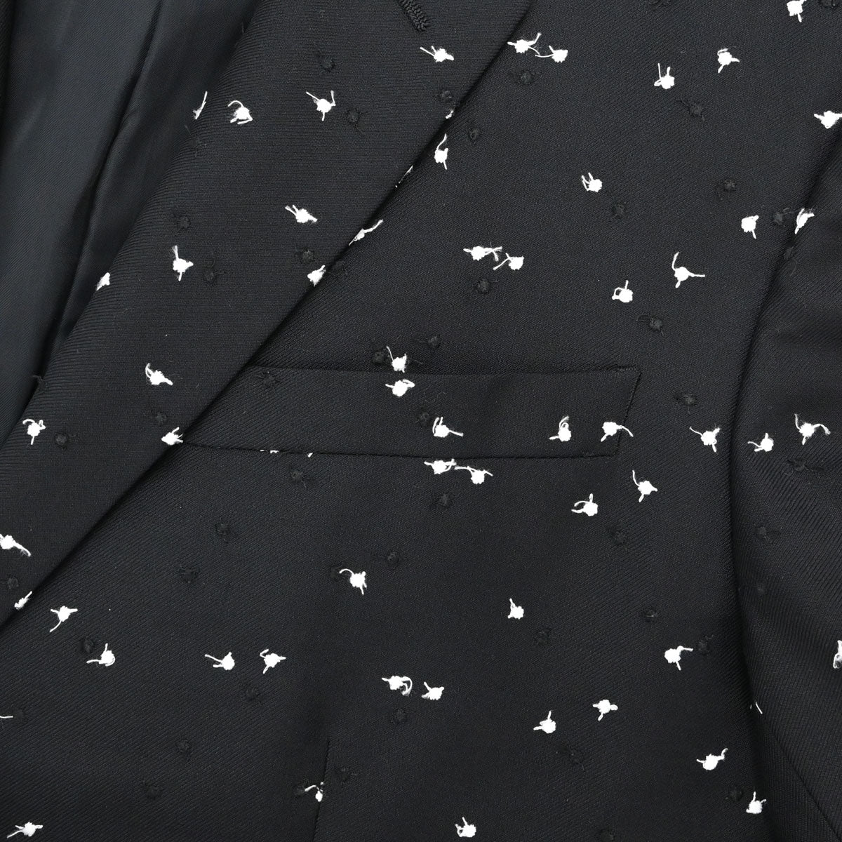 Christian Dior Dots Embroidery Jacket Black #48