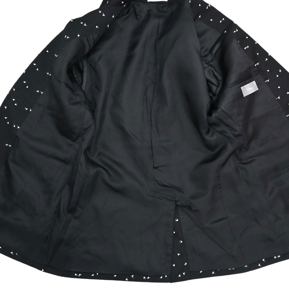 Christian Dior Dots Embroidery Jacket Black #48