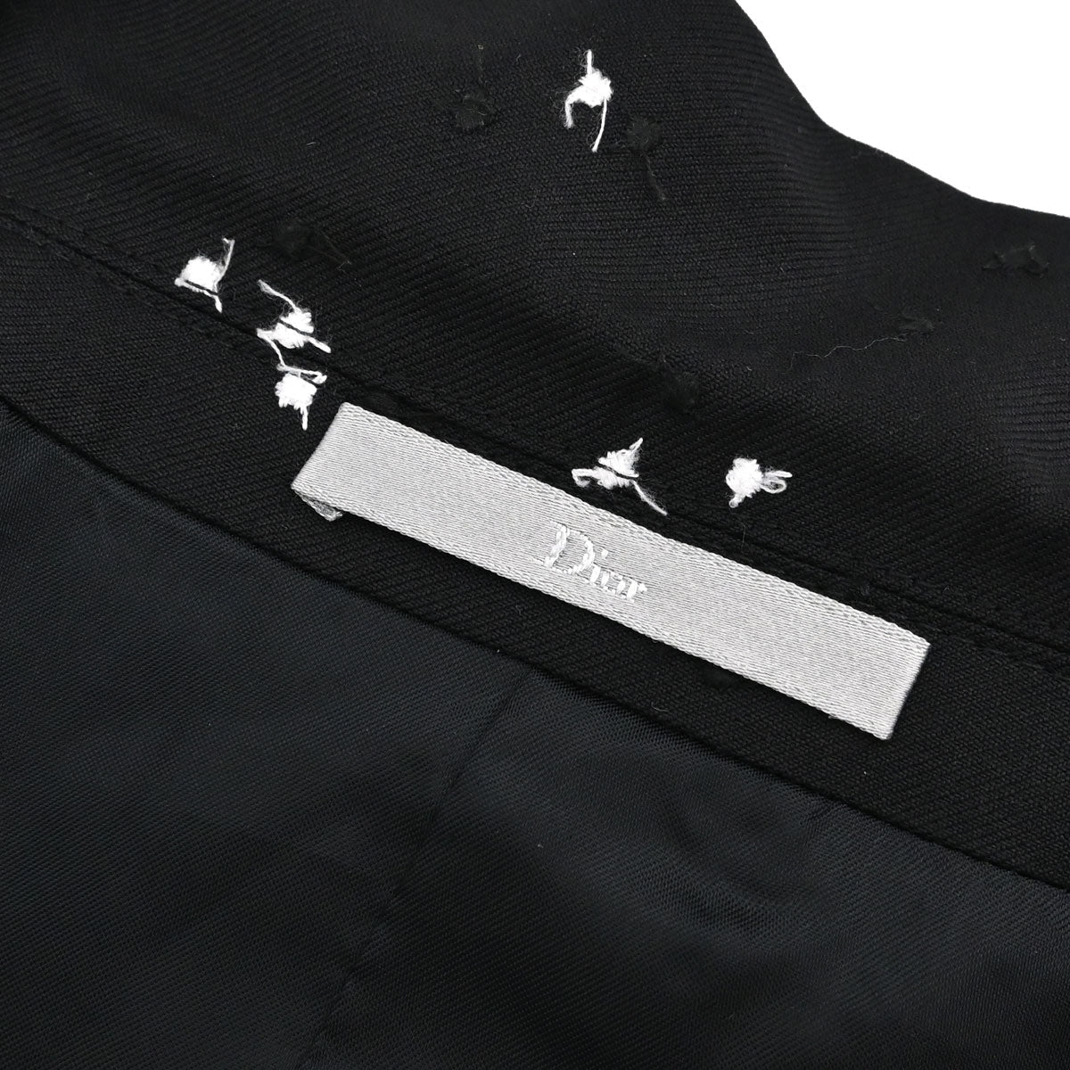 Christian Dior Dots Embroidery Jacket Black #48