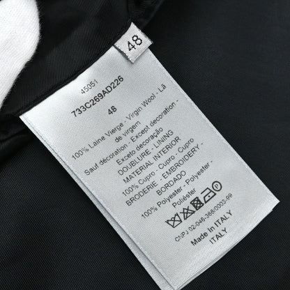 Christian Dior Dots Embroidery Jacket Black #48