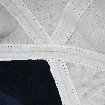 Chanel Cotton Navy #M Cap Hat Small Good
