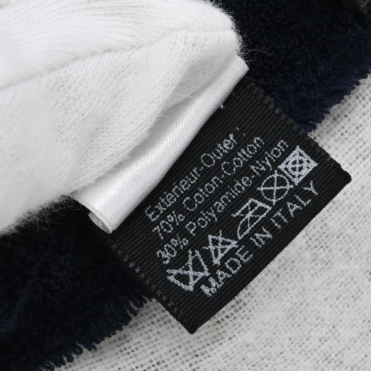 Chanel Cotton Navy #M Cap Hat Small Good