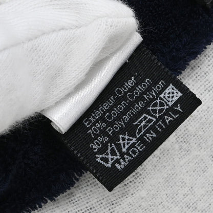 Chanel Cotton Navy #M Cap Hat Small Good
