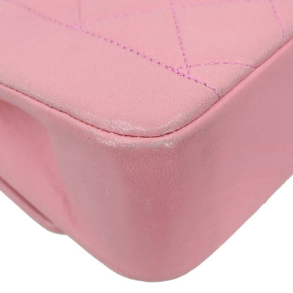 Chanel 1989-1991 Pink Lambskin Shoulder Bag