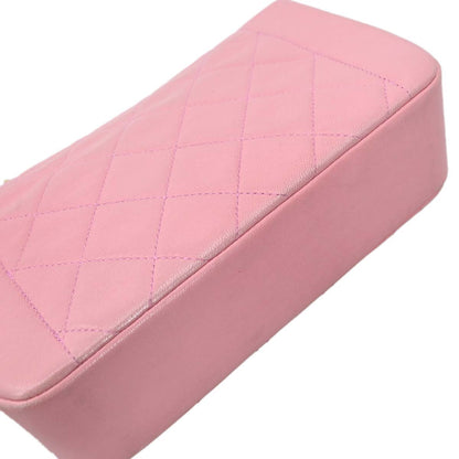 Chanel 1989-1991 Pink Lambskin Shoulder Bag