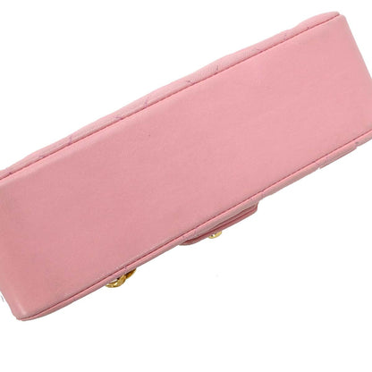 Chanel 1989-1991 Pink Lambskin Shoulder Bag
