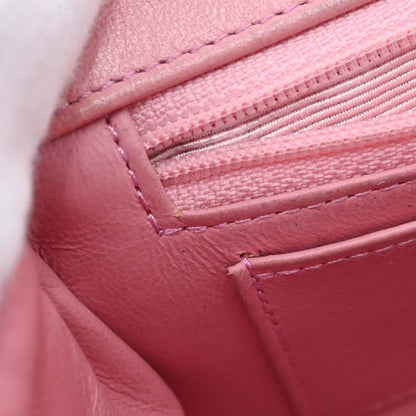 Chanel 1989-1991 Pink Lambskin Shoulder Bag