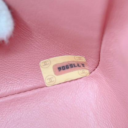Chanel 1989-1991 Pink Lambskin Shoulder Bag