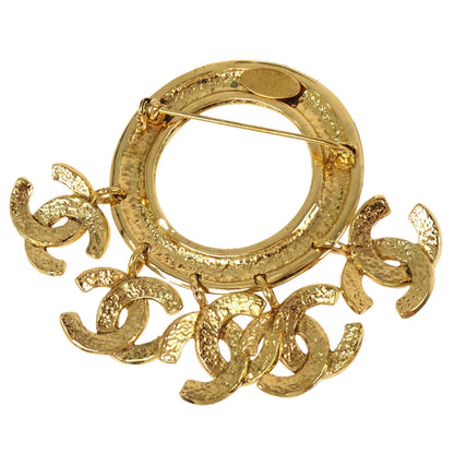 Chanel Dangle CC Brooch Pin Gold 94P