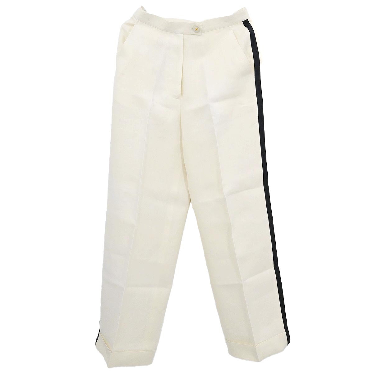 Chanel 1997 Long Pants White #40