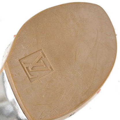 Louis Vuitton * White Monogram Multicolor Mules Shoes #37