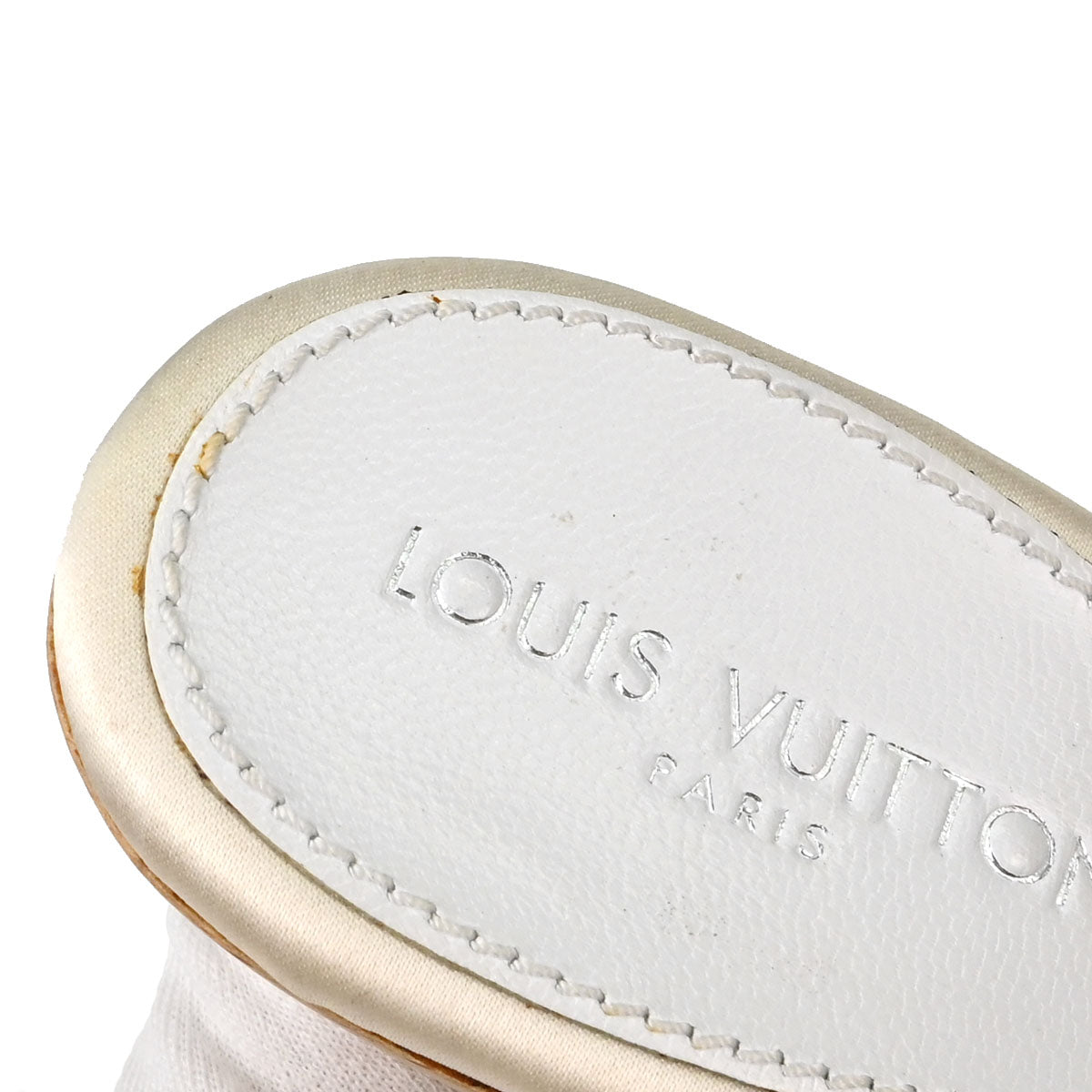 Louis Vuitton * White Monogram Multicolor Mules Shoes #37