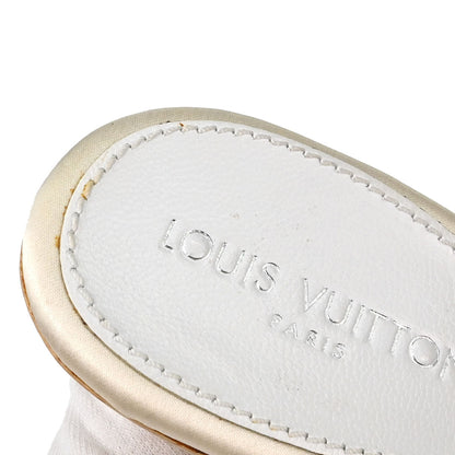Louis Vuitton * White Monogram Multicolor Mules Shoes #37