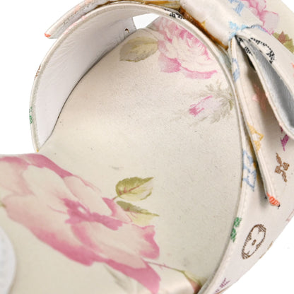 Louis Vuitton * White Monogram Multicolor Mules Shoes #37