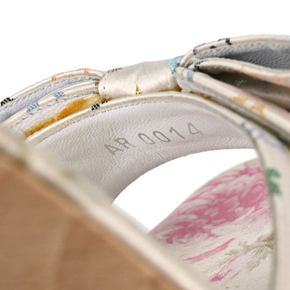 Louis Vuitton * White Monogram Multicolor Mules Shoes #37