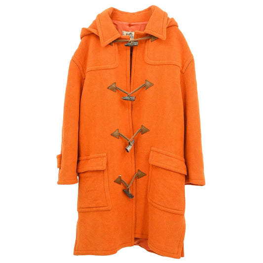 Hermes Duffel Coat Orange #46
