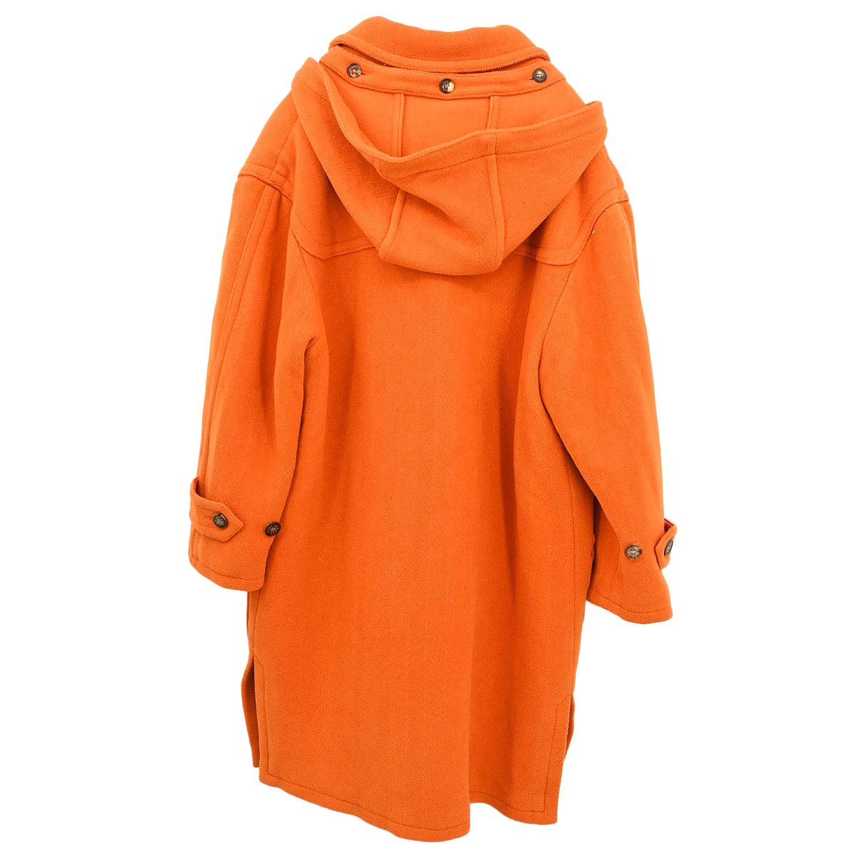 Hermes Duffel Coat Orange #46