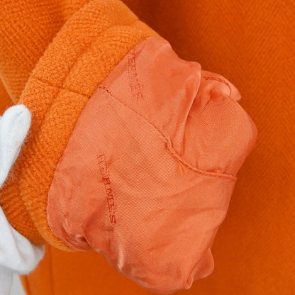 Hermes Duffel Coat Orange #46