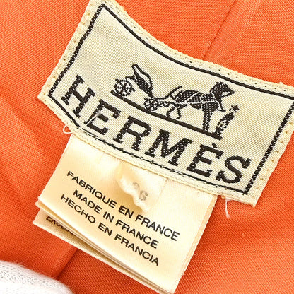 Hermes Duffel Coat Orange #46