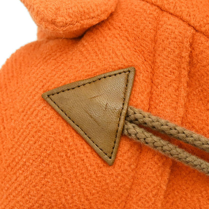 Hermes Duffel Coat Orange #46