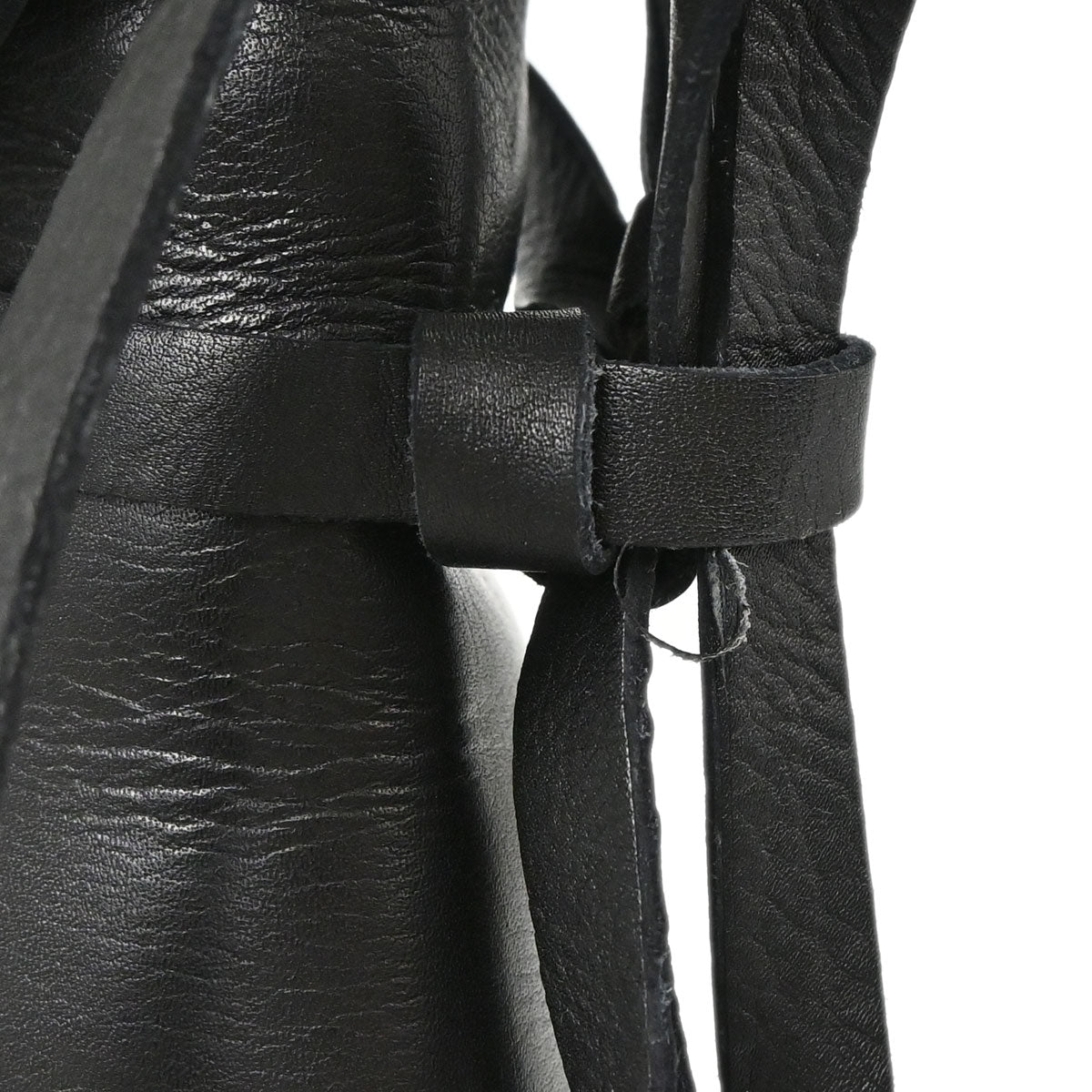 Chanel * Brown Leather Long Boots Shoes #37 1/2