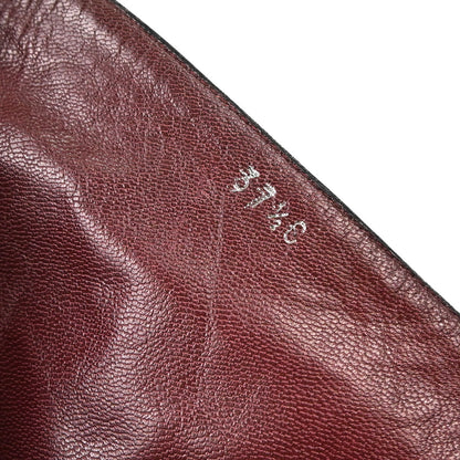 Chanel * Brown Leather Long Boots Shoes #37 1/2