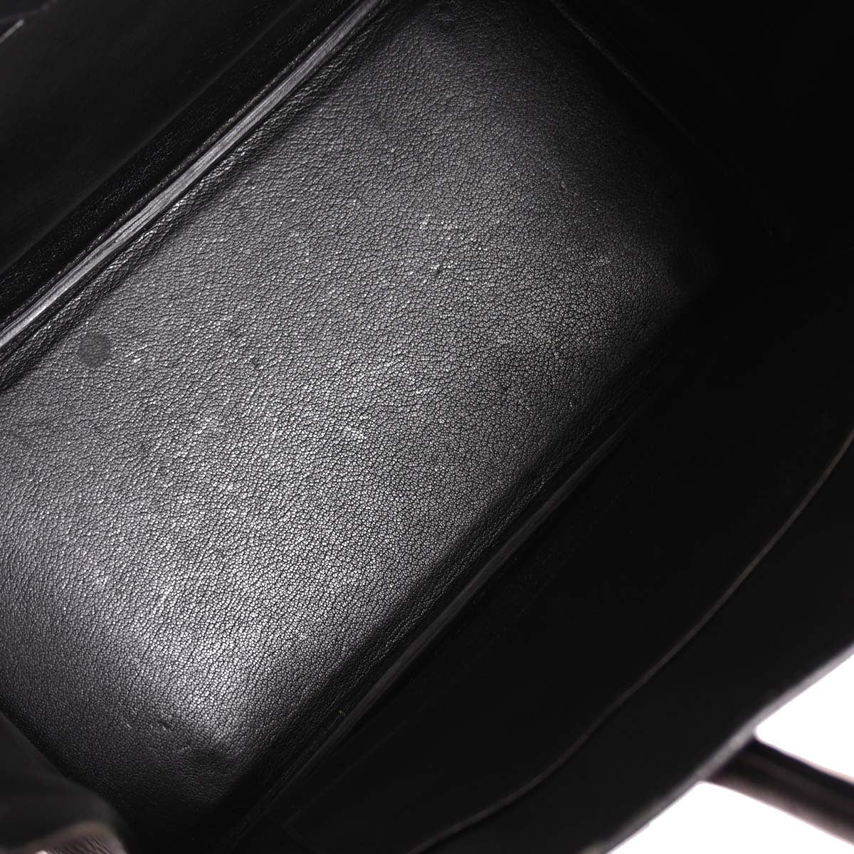 Hermes Black Ardennes Birkin 35 Handbag
