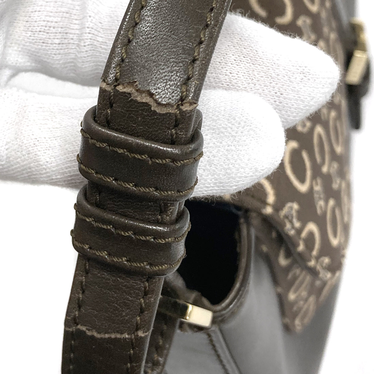 Celine Brown Macadam Handbag