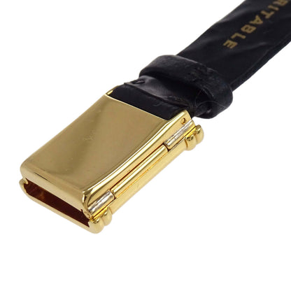 Chanel Premiere Quartz Watch Black Leather 18KYG